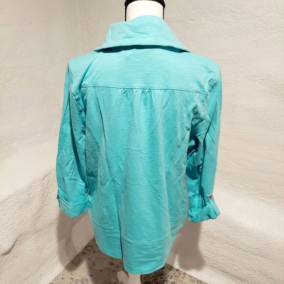 Liz Wear jacket blue new with tags womens size XL - Picture 6 of 7